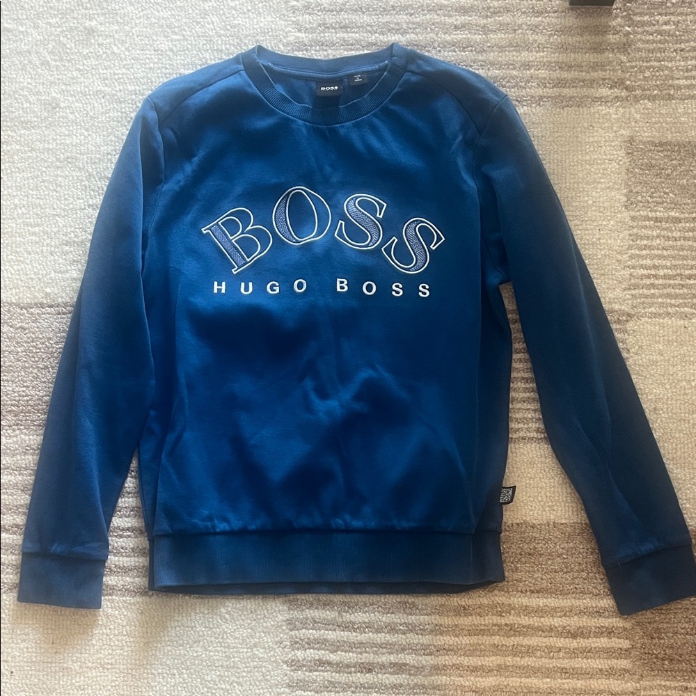 Hugo Boss Navy Crewneck Sweatshirt